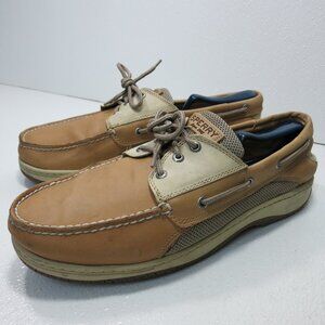 Sperry Top-Sider 3 Eye Nubuck Leather Cloth Deck Boat Shoes Kutsu Zapato 13 W
